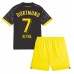 Borussia Dortmund Giovanni Reyna #7 Kopio Lastenvaatteet Vieras Pelipaita Lasten 2023-24 Lyhyet Hihat (+ shortsit)